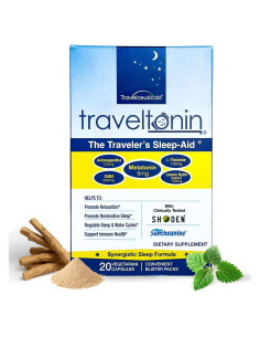Suplemento para Dormir Travelceuticals 20 Cápsulas 5-en-1