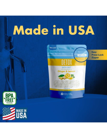 Sal de Baño Detox 907g Better Bath con Aceites Esenciales