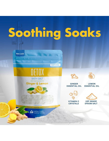 Sal de Baño Detox 907g Better Bath con Aceites Esenciales