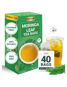 Té de Moringa LeafLea 40 Bolsitas 100% Natural Sin Cafeína