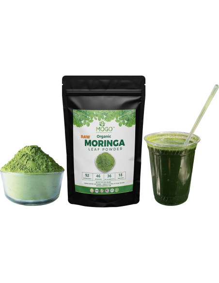 Polvo de Moringa Orgánico MOGO 0.45 kg - Superalimento Verde