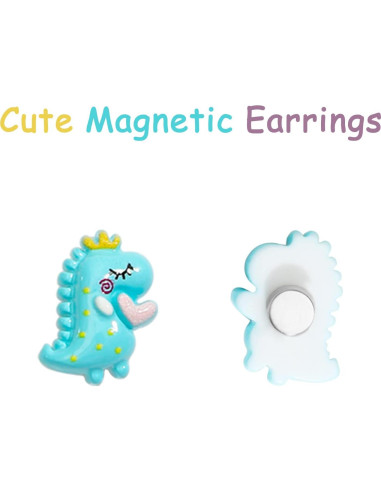 Pendientes Magnéticos para Niñas NEWITIN - 15 Pares Hipoalergénicos