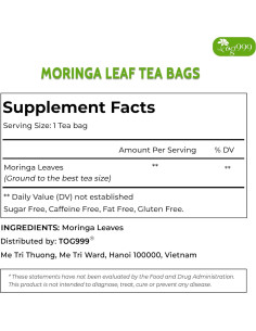 Té de Plátano TOG999 60 Bolsitas 100% Natural Vegano 2