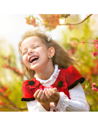 Pendientes Magnéticos para Niñas NEWITIN - 15 Pares Hipoalergénicos