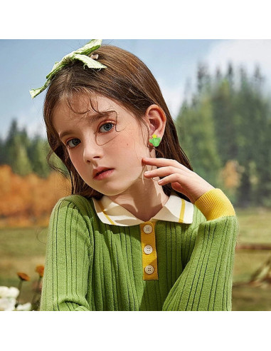 Pendientes Magnéticos para Niñas NEWITIN - 15 Pares Hipoalergénicos