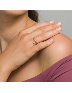 Anillo Ajustable de Ópalo Verde PAVOI Baño Oro 14K Mujeres 2