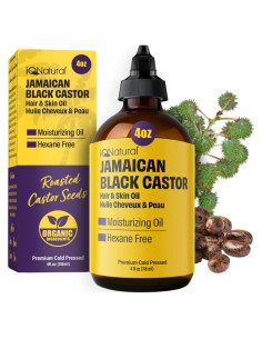 Aceite de Ricino Negro Jamaicano Orgánico 118ml IQ Natural