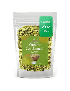Vainas de Cardamomo Verde Orgánico Jiva 198g - Calidad Premium