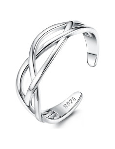 Anillo de Dedo de Plata Esterlina 925 PATISORNA Nudo Celta Turquesa