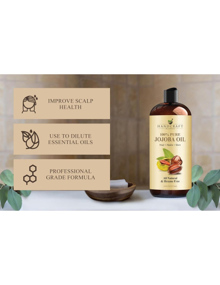 Aceite de Jojoba Handcraft Blends 473 ml - 100% Puro y Natural Aceite de Jojoba Handcraft Blends 473 ml - 100% Puro y Natural