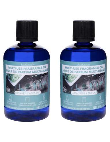 Aceites Esenciales Multiusos ScentSationals Eucalipto y Sal Marina - Set de 2 x 147.8 ml