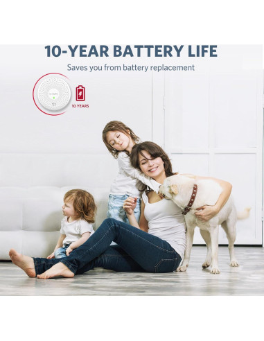 Detector de Humo y Monóxido de Carbono HATHEPHS 3 Unidades