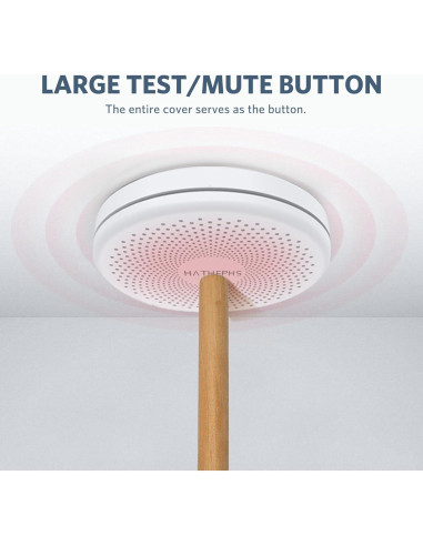 Detector de Humo y Monóxido de Carbono HATHEPHS 3 Unidades