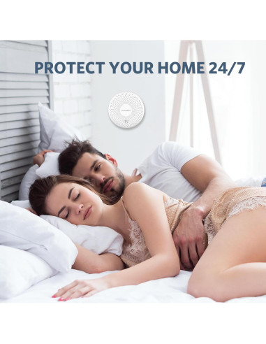 Detector de Humo y Monóxido de Carbono HATHEPHS 3 Unidades