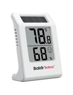 Termómetro Higrómetro Digital Solar BaldrTherm 2.2" Blanco