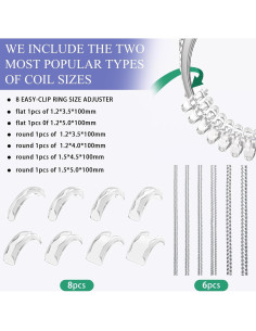 Ajustadores de Anillos Xixter - 14 Estilos, Tamaño 0.5-1 2