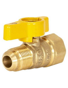 Válvula de Bola de Gas Eastman 1/2" FIP x 1/2" OD Latón