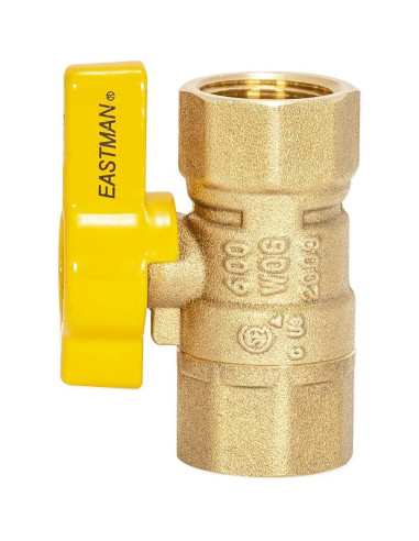 Válvula de bola de gas Eastman 1/2" FIP latón 60009