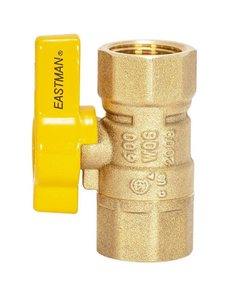 Válvula de bola de gas Eastman 1/2" FIP latón 60009