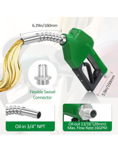 Boquilla de Combustible Automática Liaycco 3/4" NPT 60 LPM 2