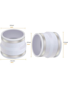 Kit de Mitigación de Radón Dcfairfan 4" a 3" Silencioso 85W 2