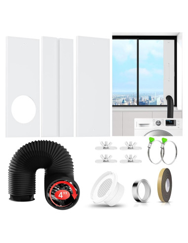 Kit de Ventana Ajustable Phopich para Conducto de Secadora 4"