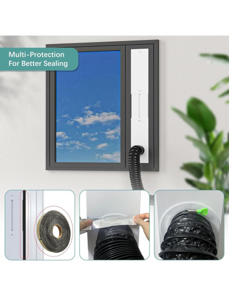 Kit de Ventana Ajustable Phopich para Conducto de Secadora 4" Kit de Ventana Ajustable Phopich para Conducto de Secadora 4"