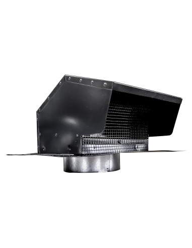 Tapa de Ventilación de Techo Builder's Best 84033 15.24 cm Negro