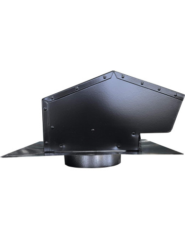 Tapa de Ventilación de Techo Builder's Best 84033 15.24 cm Negro