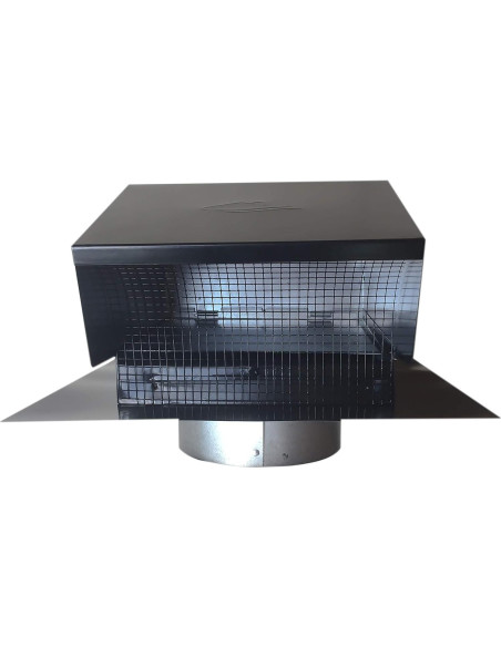 Tapa de Ventilación de Techo Builder's Best 84033 15.24 cm Negro