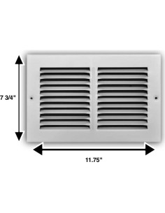 Rejilla de Retorno de Aire Rocky Mountain 29.8x19.7cm Acero Blanco 2