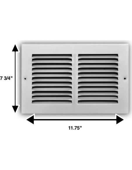 Rejilla de Retorno de Aire Rocky Mountain 29.8x19.7cm Acero Blanco