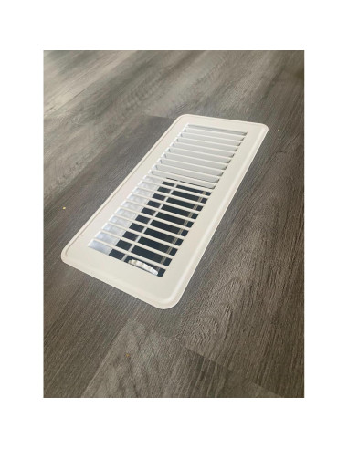 Rejilla de Piso Rocky Mountain Goods 29.2x14 cm Ajustable Blanco