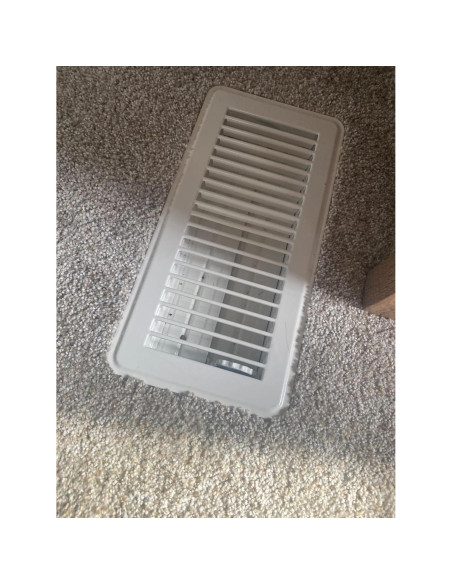 Rejilla de Piso Rocky Mountain Goods 29.2x14 cm Ajustable Blanco