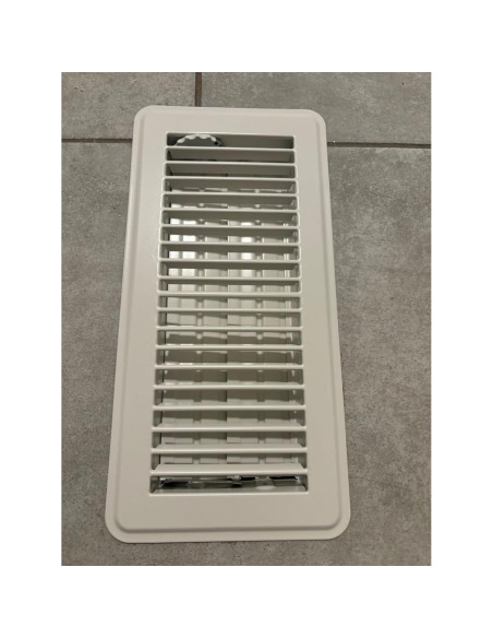 Rejilla de Piso Rocky Mountain Goods 29.2x14 cm Ajustable Blanco