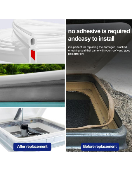 Sello de Ventilación de Techo LCGAOYA 196" Blanco