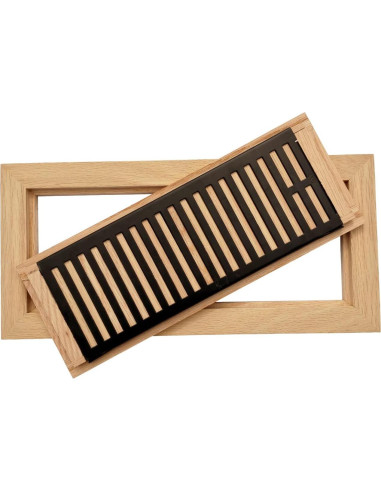 Registro de Piso Empotrado Homewell 4x12" Roble Rojo