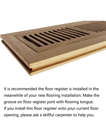 Registro de Piso Empotrado Homewell 4x12" Roble Rojo