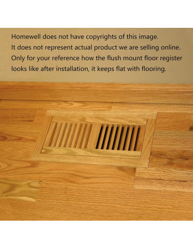 Registro de Piso Empotrado Homewell 4x12" Roble Rojo