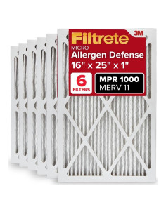Filtro de Aire Filtrete 40.64x63.5 cm MPR 1000 Paquete de 6