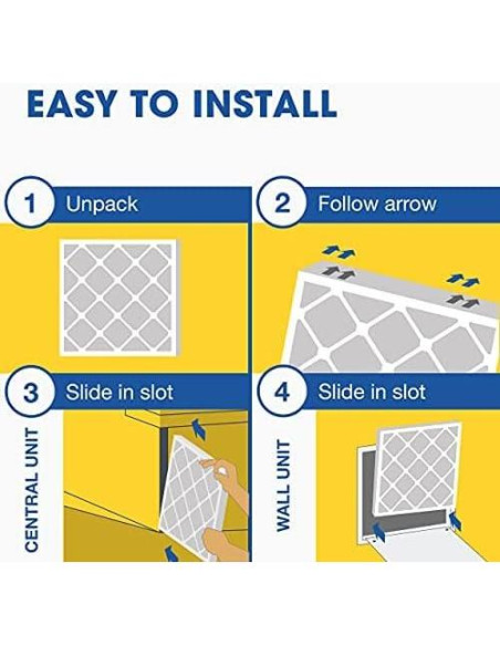 Filtros de Aire Plisados Aerostar 16x20x1 MERV 13 - Paquete de 6