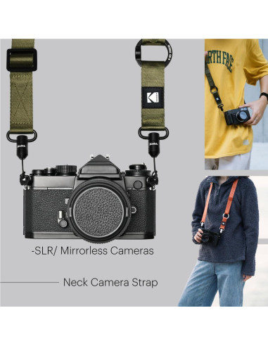 Correa de Cámara Multiusos KODAK Oliva - Ajustable 83-145 cm