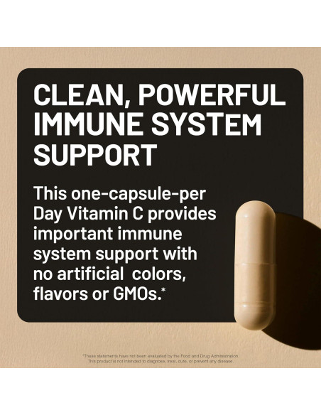 NatureWise Vitamina C 1000mg Vegana - 60 Cápsulas Antioxidantes