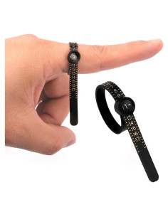 Medidor de Anillo TUNQISM Tamaño 1-17 Reutilizable con Lupa