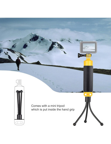 Agarradera Flotante YALLSAME con Trípode para GoPro y DJI