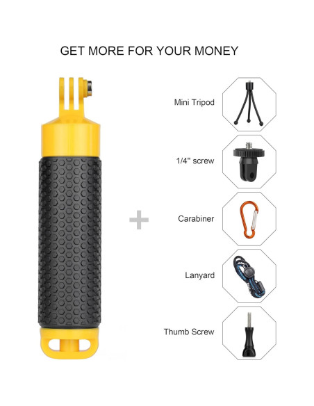 Agarradera Flotante YALLSAME con Trípode para GoPro y DJI