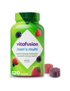 Gomitas Vitafusion para hombres 120 unidades - Vitaminas A, C, D, E, B6, B12