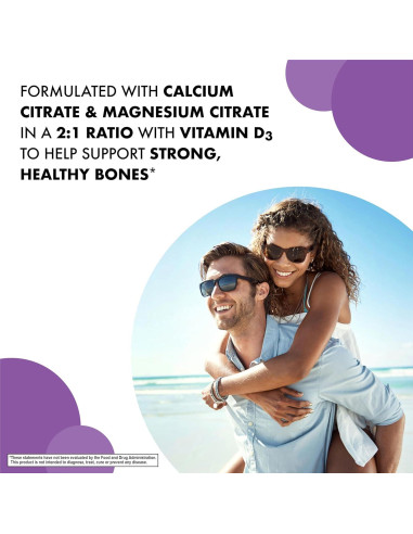 Calcio Magnesio Citrato Líquido Bluebonnet 473 ml Arándano