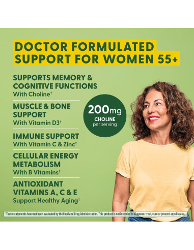 MegaFood Multivitamina Avanzada Mujeres 55+ 60 Tabletas