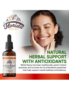Tintura Orgánica de Peonía Blanca Florida Herbs 59 ml 2